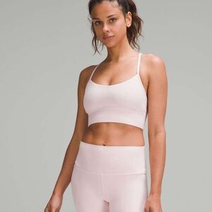 Lululemon Flow Y Nulu Longline Bra *Light Support, A–C Cups Flush Pink